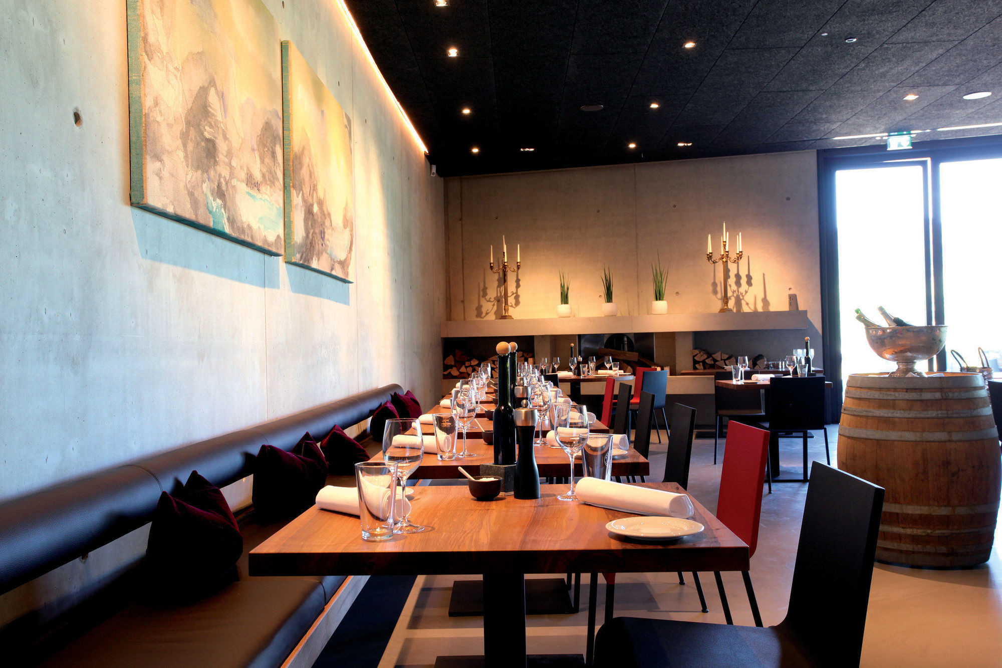 福格茨堡 Schwarzer Adler酒店 餐厅 照片